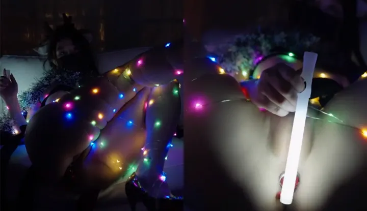 Cây thông noel rực rỡ.