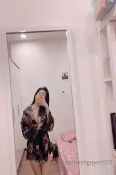 Take a selfie of the new pajamas bought before the husband comes home