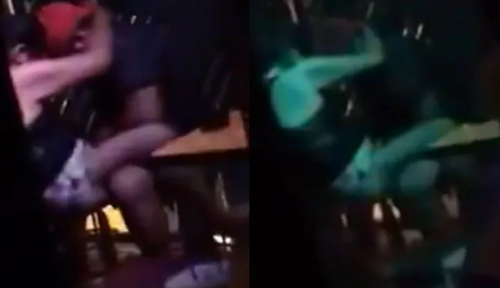 酒吧内旁若无人的开插