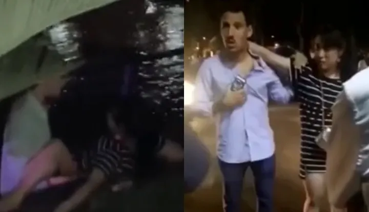 Extrait viral de 'Combat sauvage à Lan Kwai Fong Chengdu'! Une fille super chaude mange publiquement un 'pénis étranger', l'étranger s'enfuit... et la femme s'agenouille pour demander à être emmenée!!