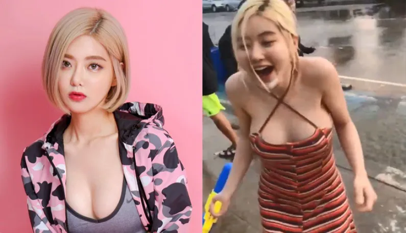[Hàn Quốc] DJ SODA Lễ hội té nước Thái Lan khiến ngực khủng phải lộ hàng ~