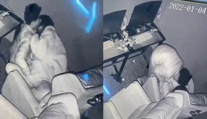 online expose ~ sex-addicted young coule in the internet café