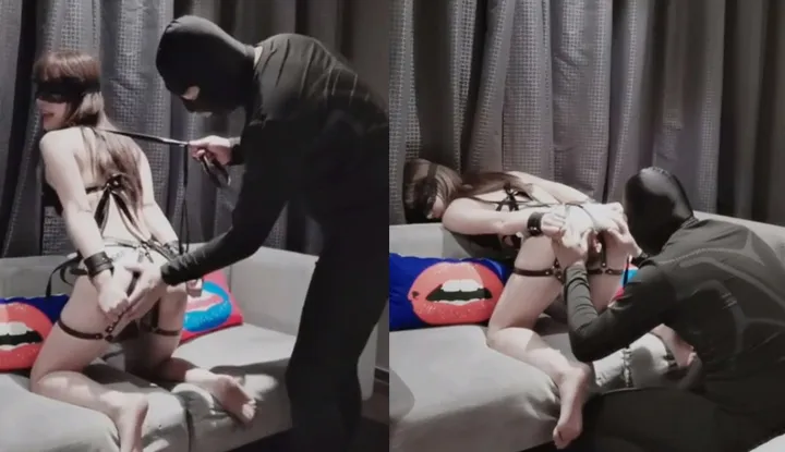 La chienne chaude ne peut pas contenir son désir, en attendant que son maître la discipline bien Partie 1