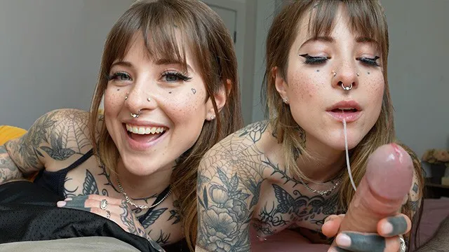 Die heiße, tätowierte Schwester meiner Freundin fleht um ein Creampie - Awlivv