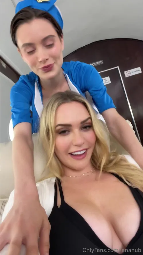 OnlyFans LanaHub Lana Rhoades und Mia Malkova First Class Ficken