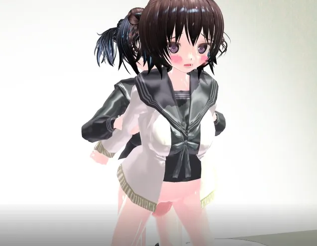 後背位ふたなりセックス